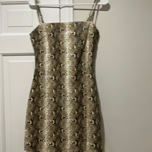 tiger mist leather dress